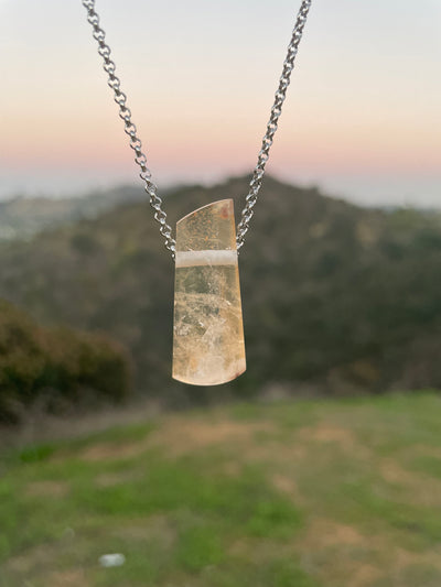 Tangerine Quartz Pendant