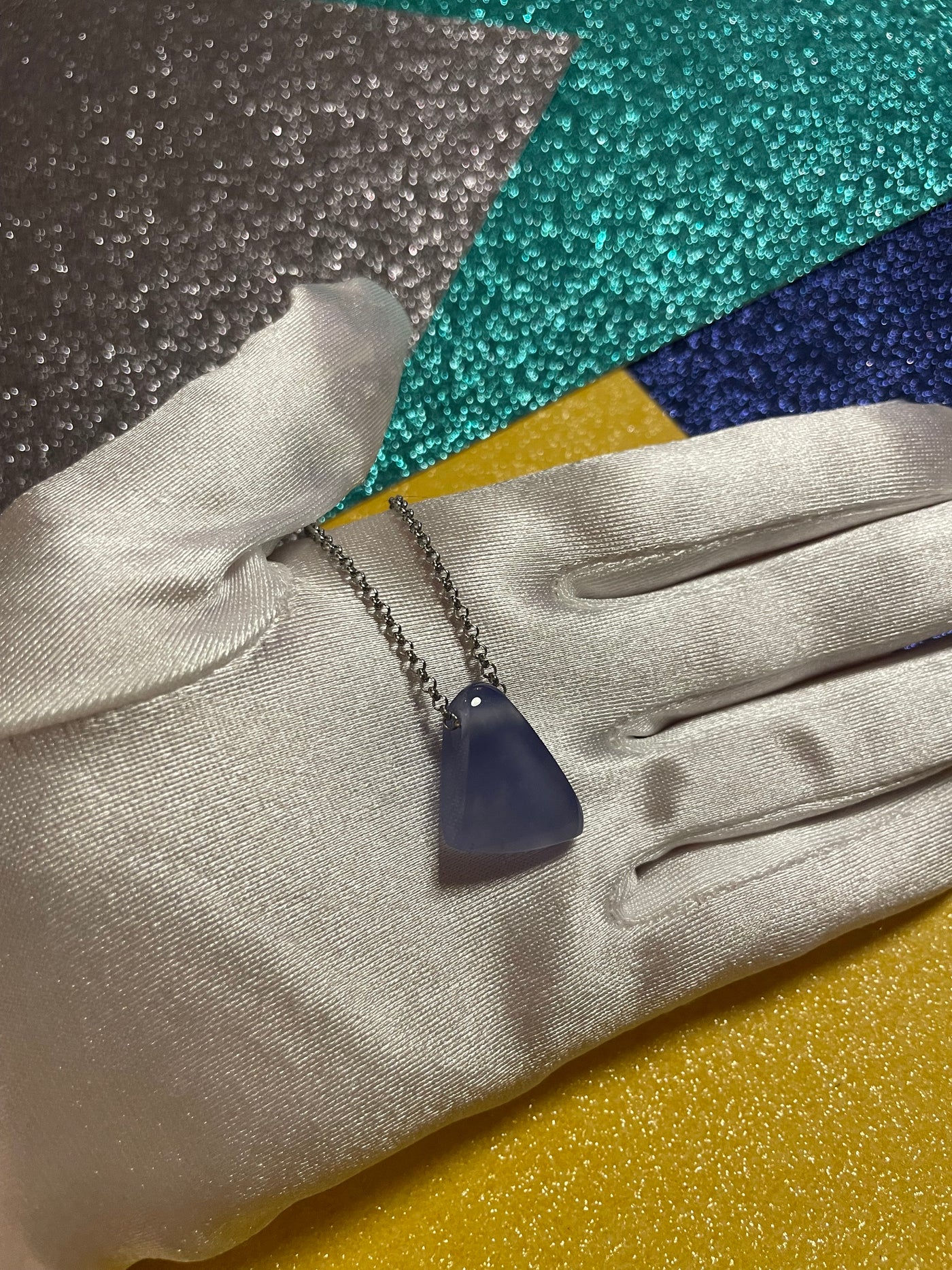 Blue Chalcedony Pendant