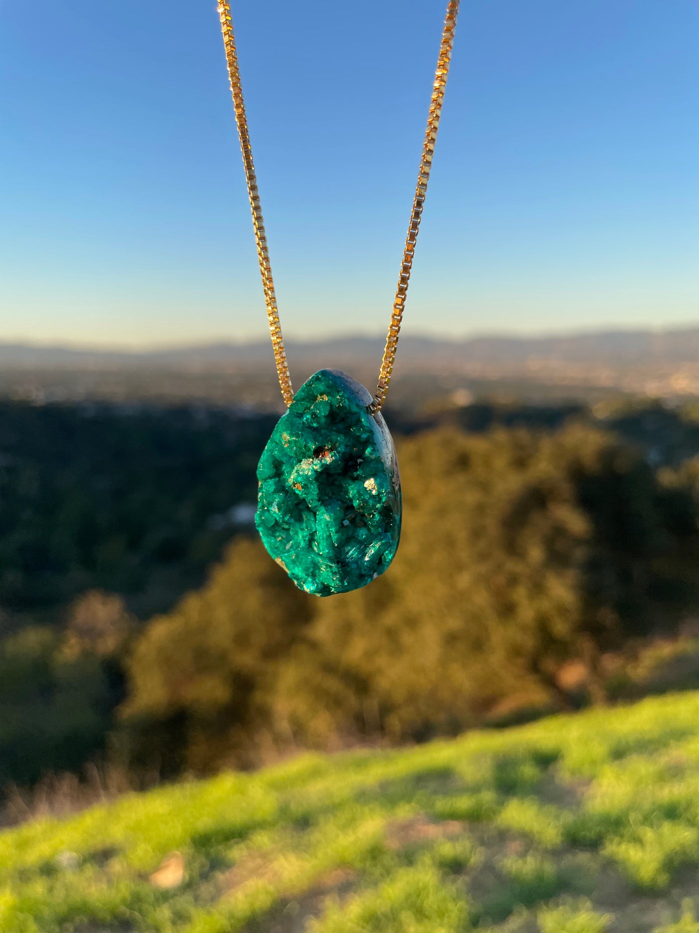 Dioptase Pendant