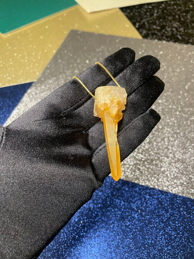 Tangerine Quartz Pendant