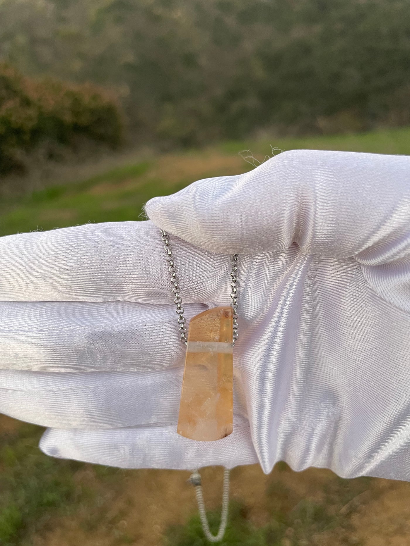 Tangerine Quartz Pendant