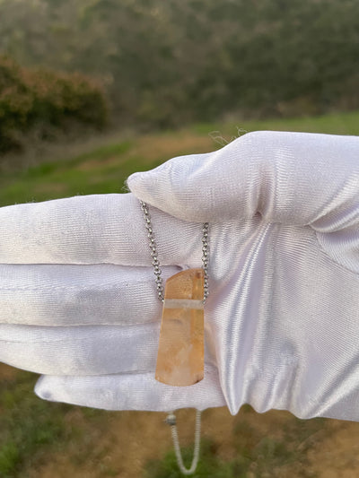 Tangerine Quartz Pendant