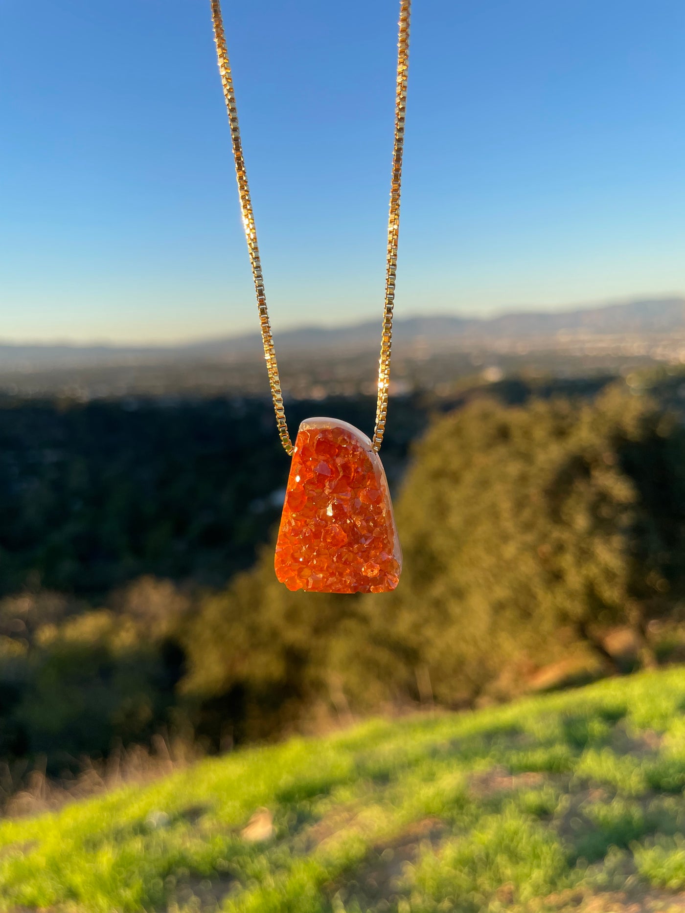 Spessartine Garnet Pendant