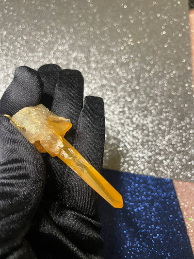 Tangerine Quartz Pendant
