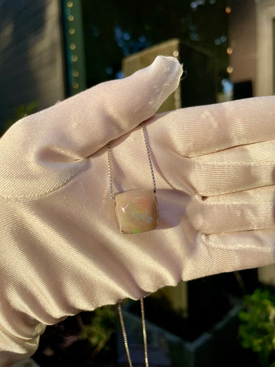Ethiopian Opal in Matrix Pendant