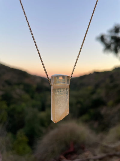 Tangerine Quartz Pendant