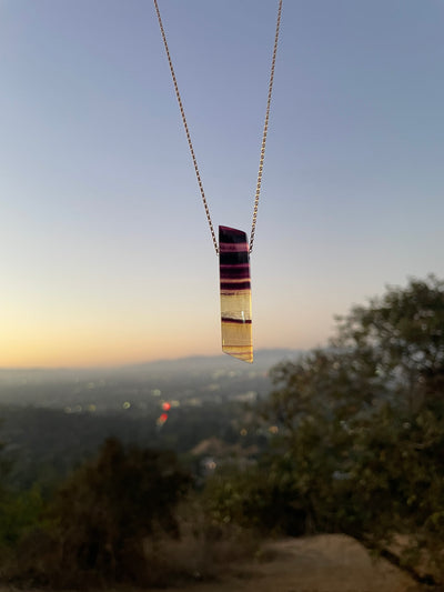 Bicolor Fluorite Pendant