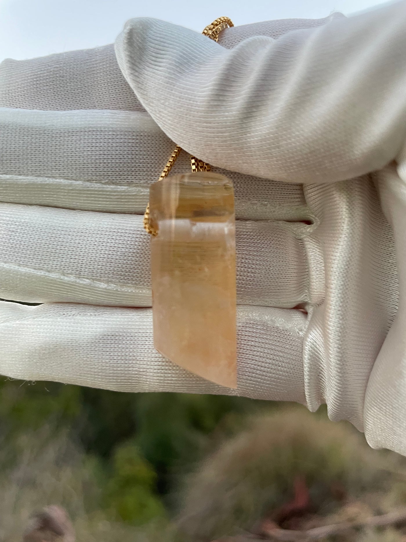 Tangerine Quartz Pendant