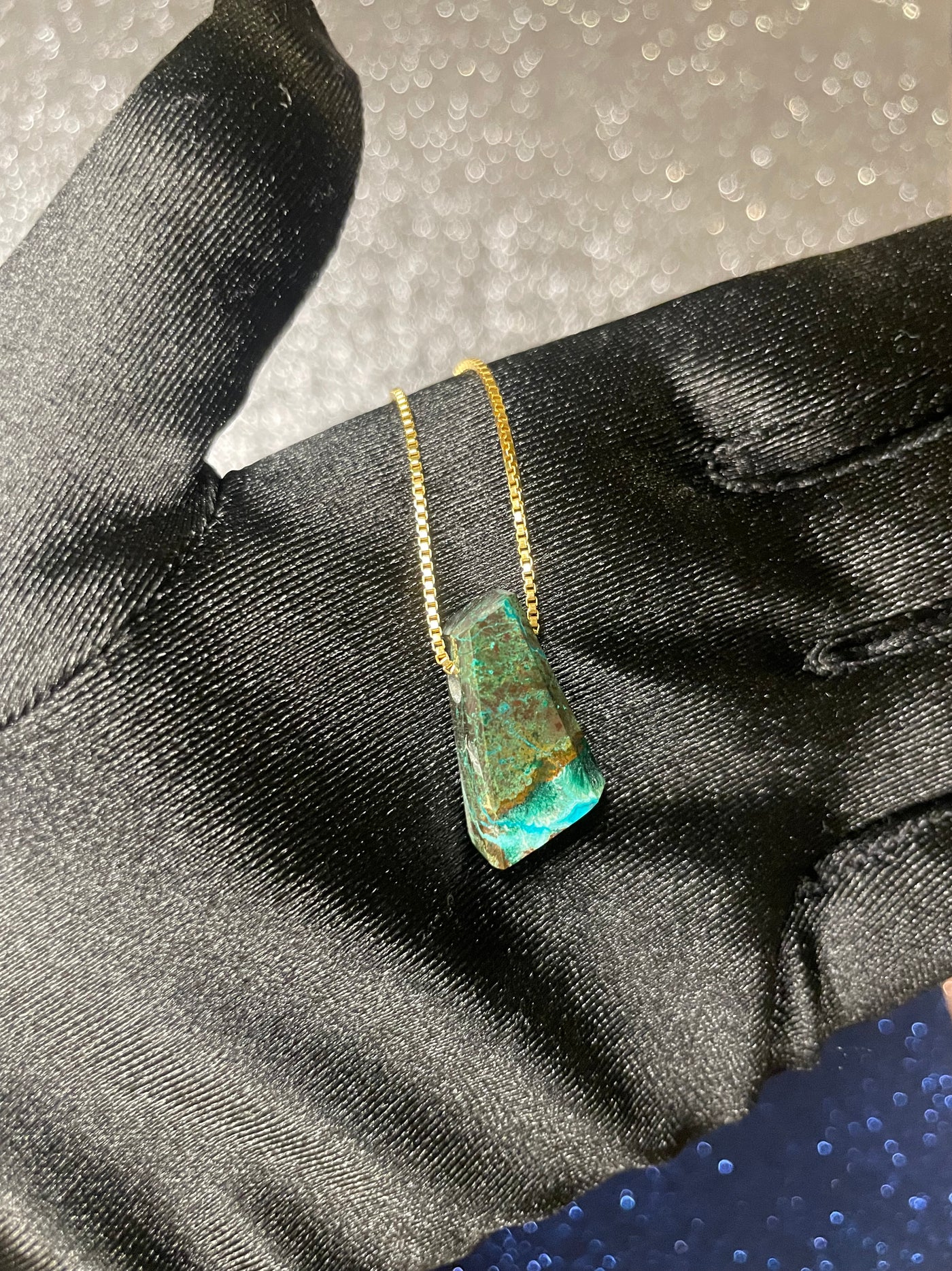 Chrysocolla & Malachite Pendant