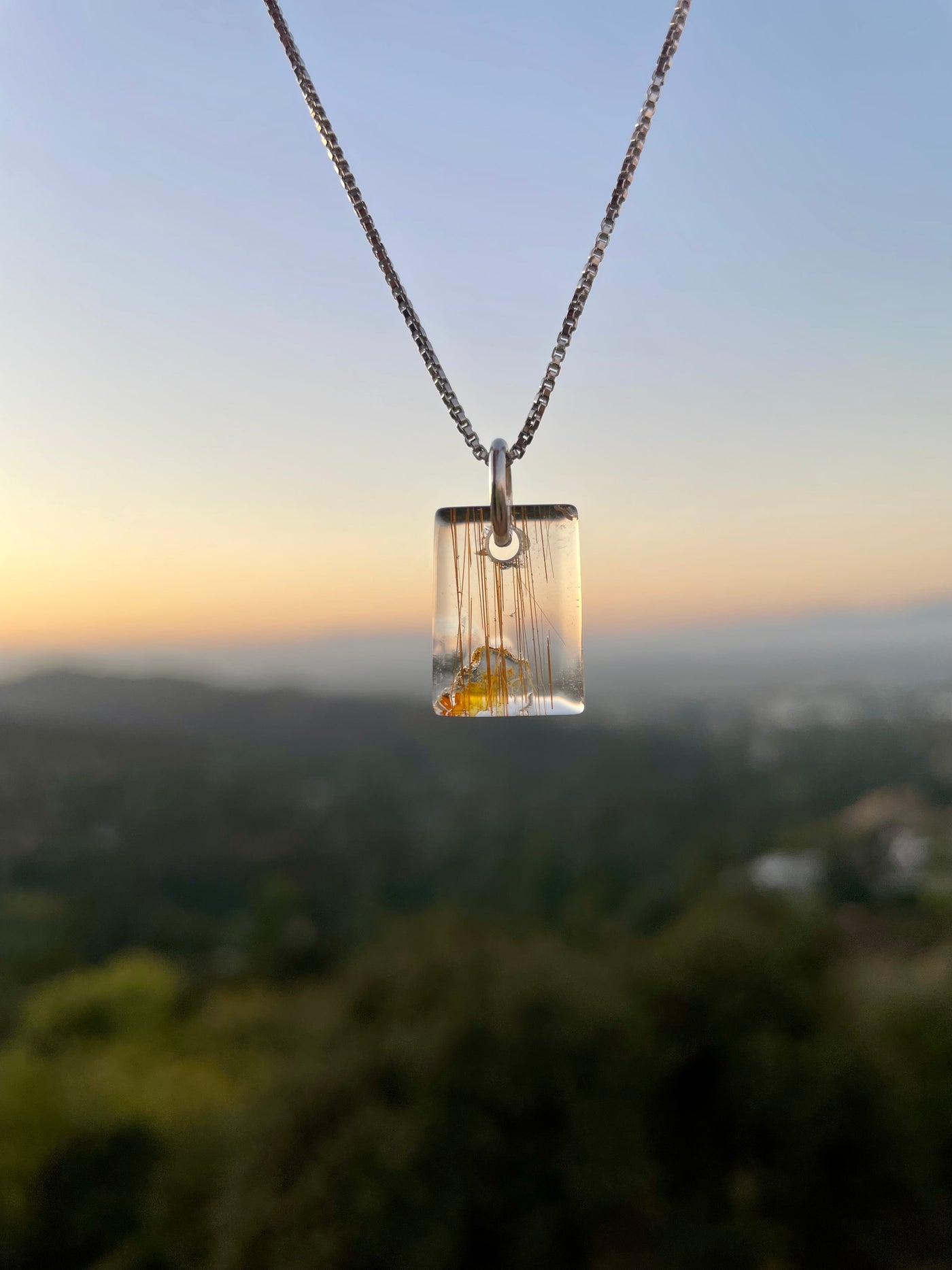 Rutilated Quartz Pendant