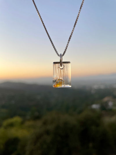 Rutilated Quartz Pendant