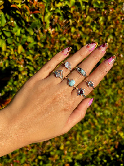 Sterling Silver Larimar Ring