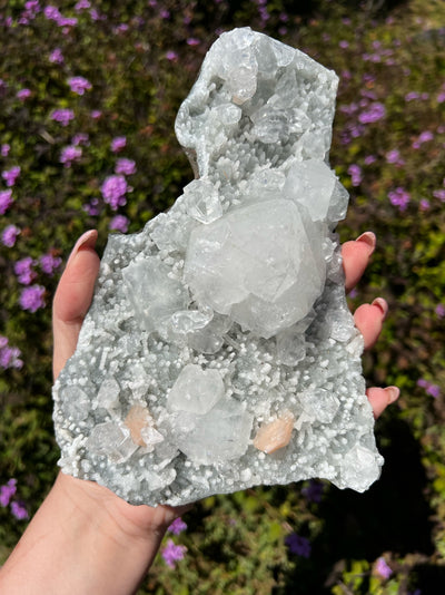 Apophyllite Druzy & Calcite Freeform
