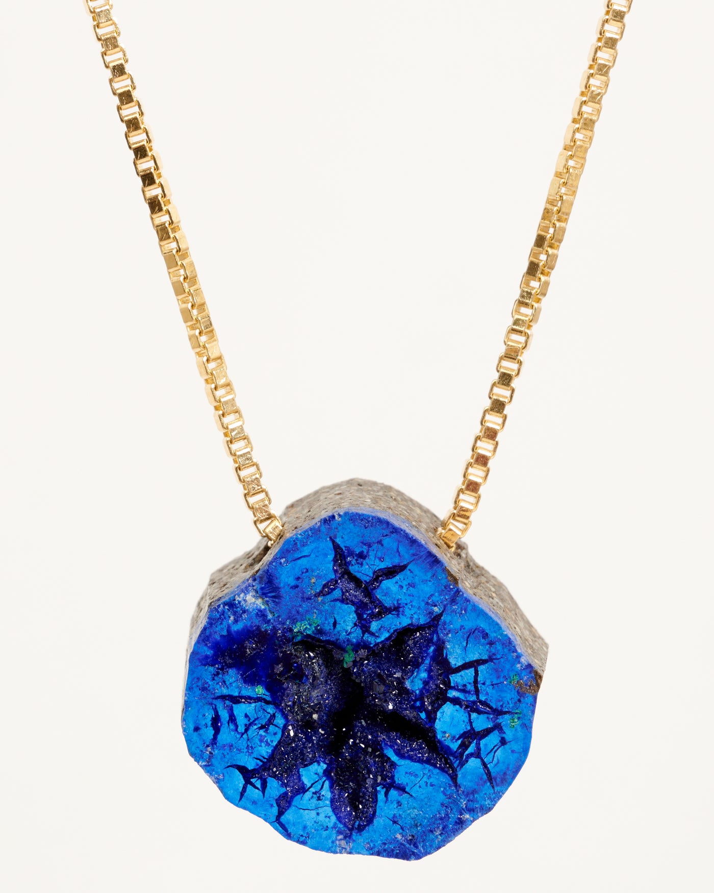 Azurite Geode Pendant