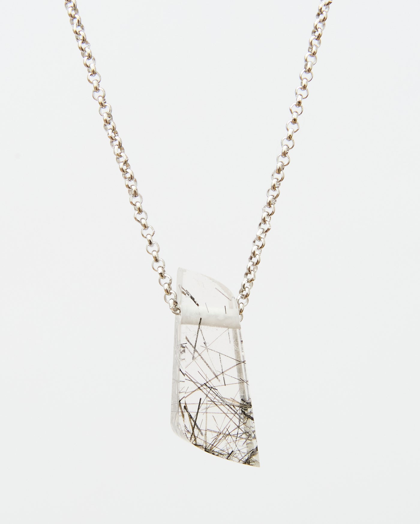 Tourmaline in Quartz Pendant