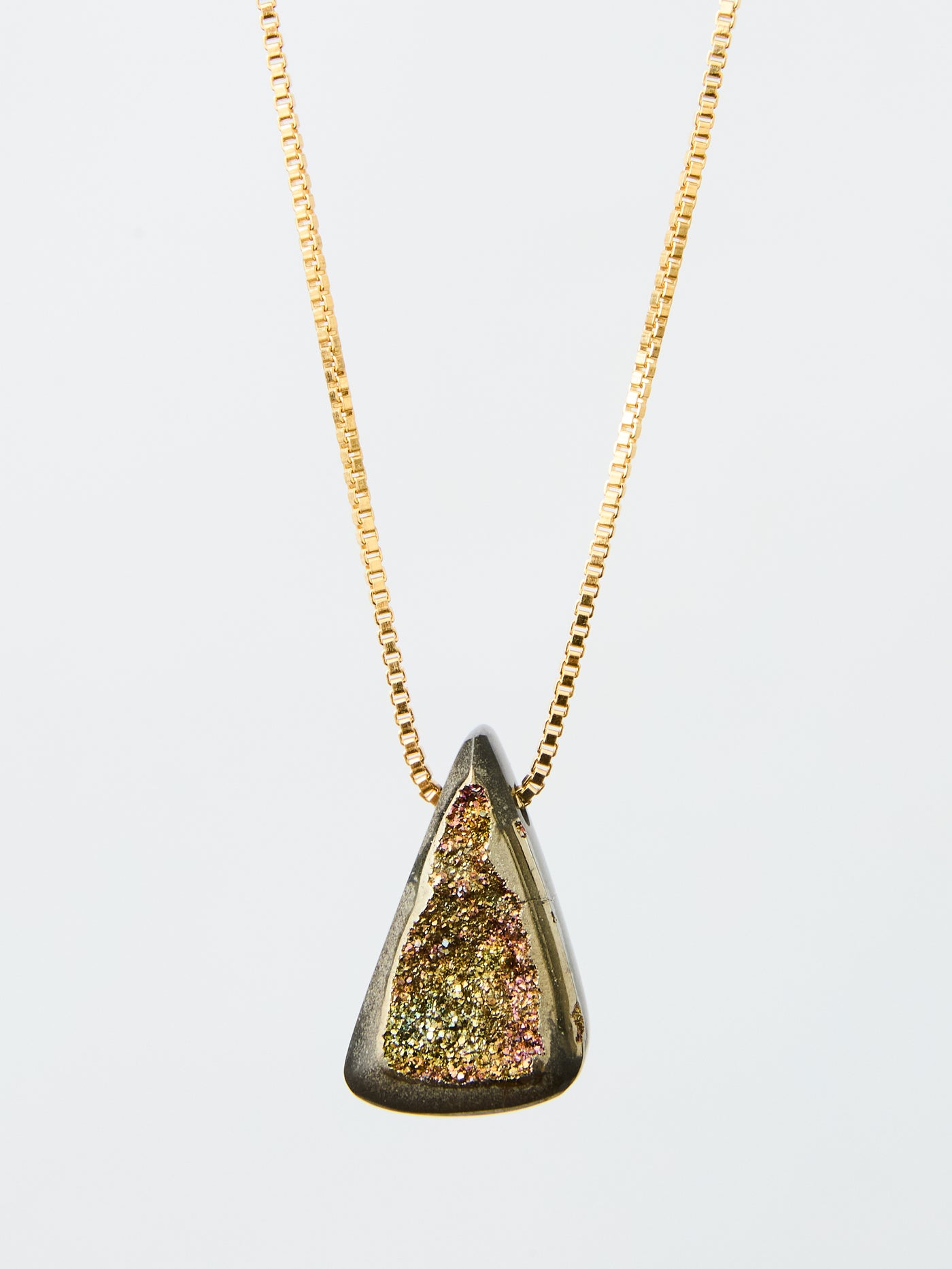 Rainbow Pyrite Pendant