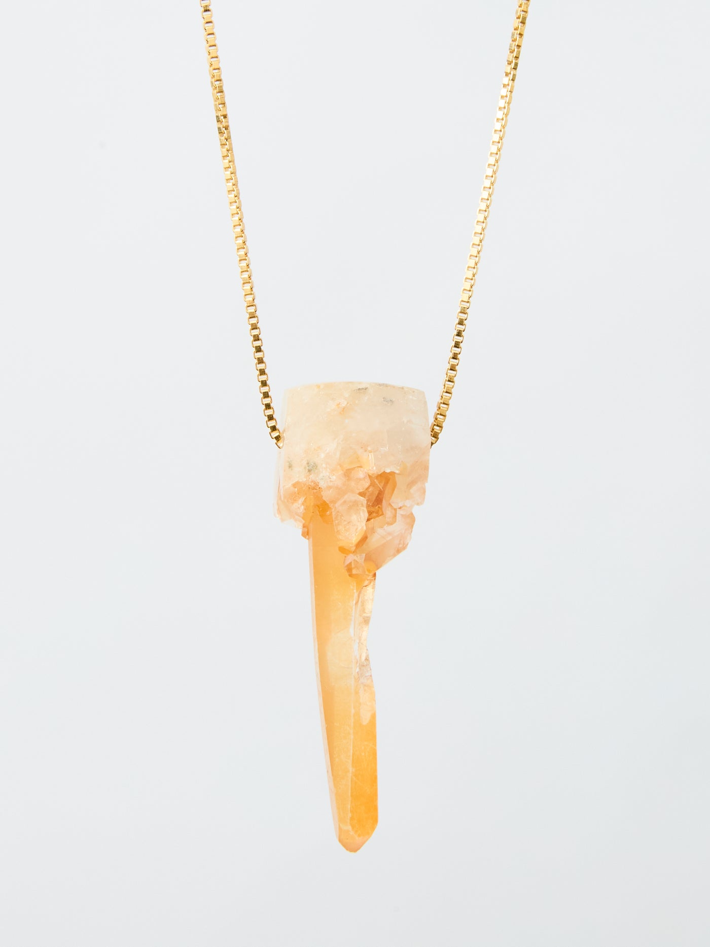 Tangerine Quartz Pendant
