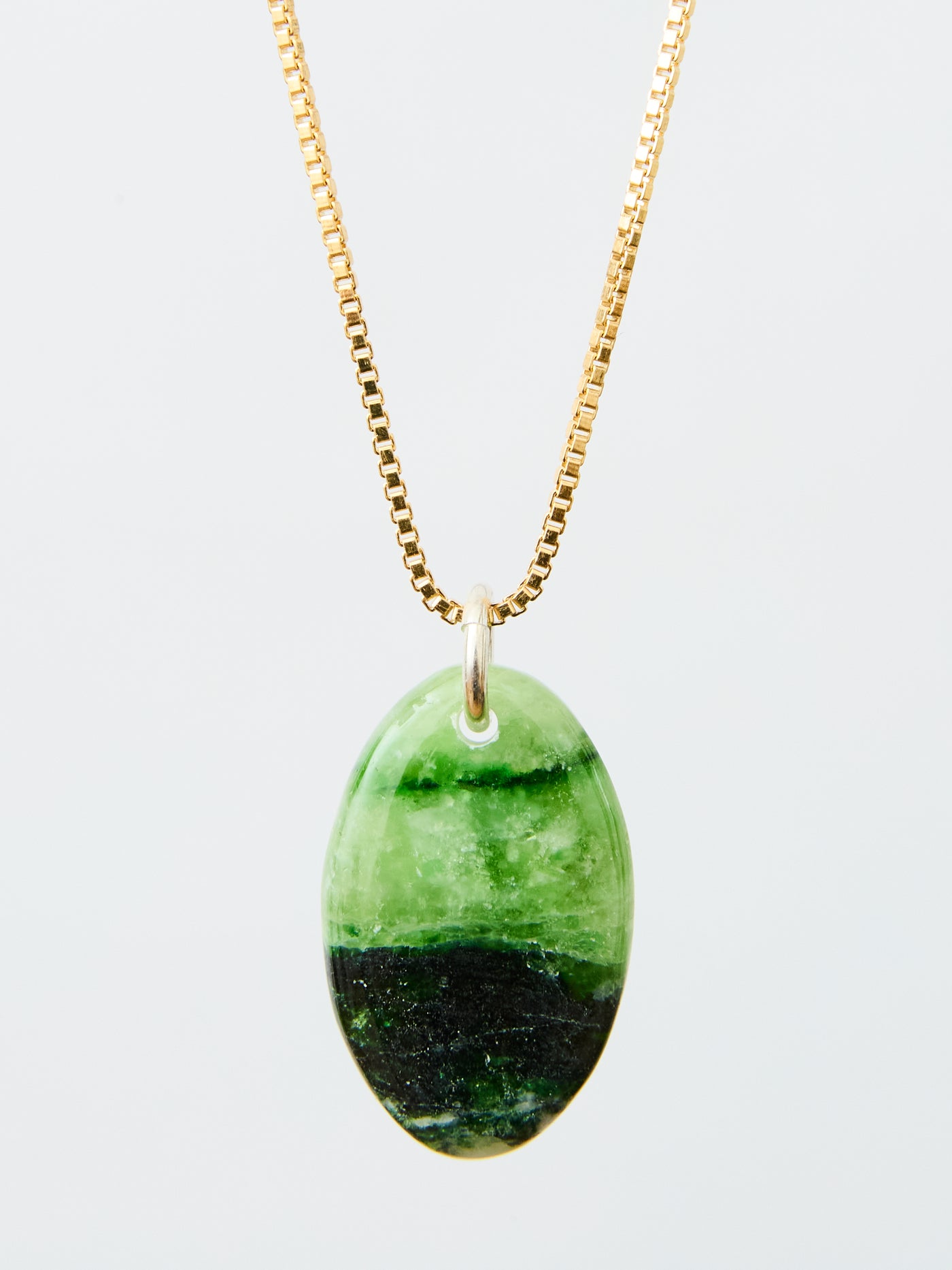 Chrome Tremolite Pendant (Rare)
