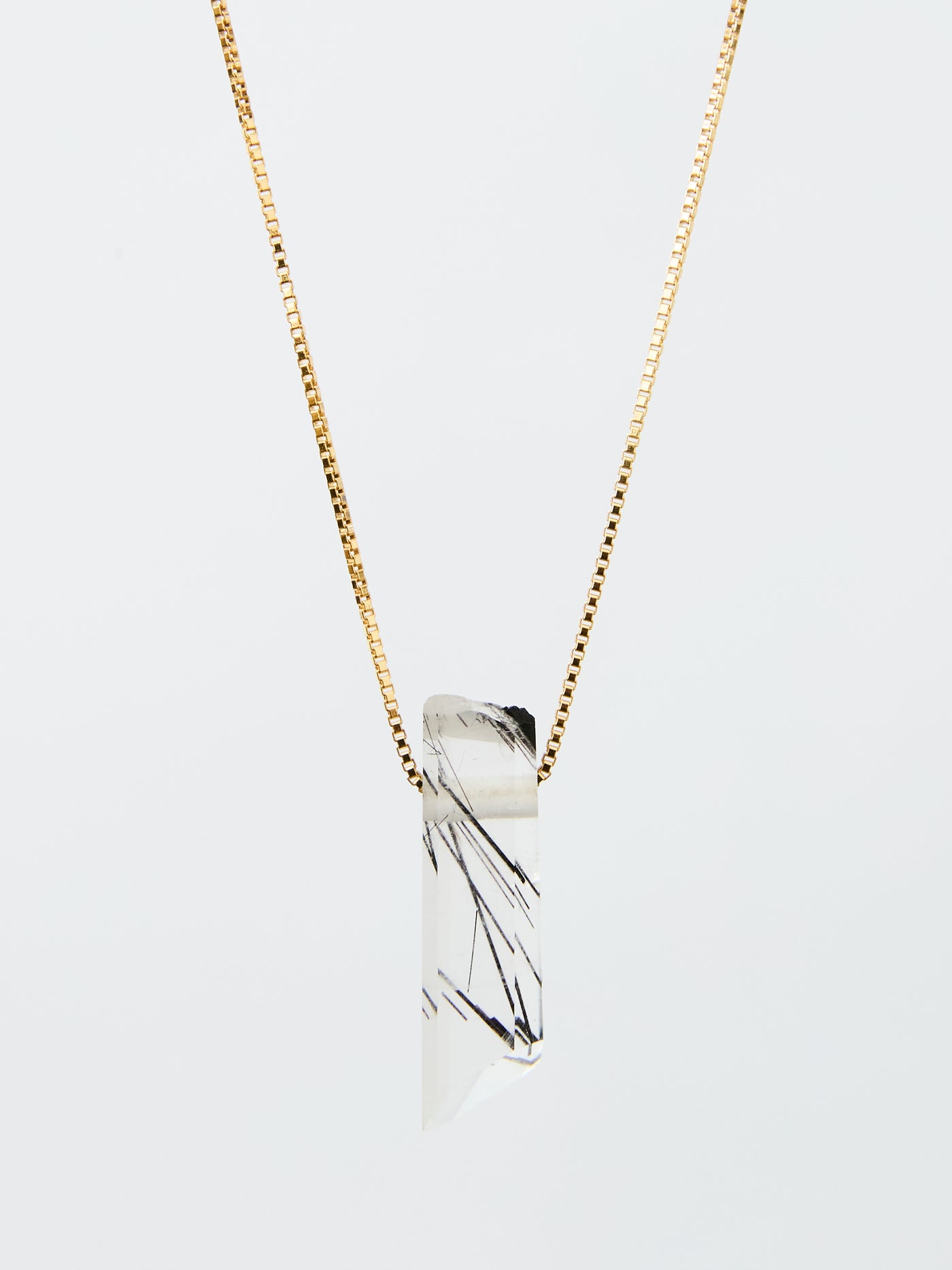 Tourmaline in Quartz Pendant