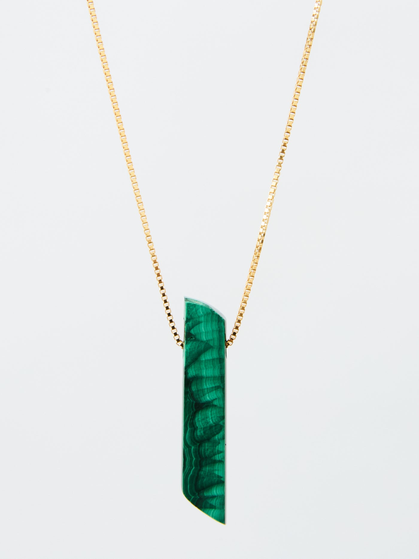 Chatoyant Malachite Pendant