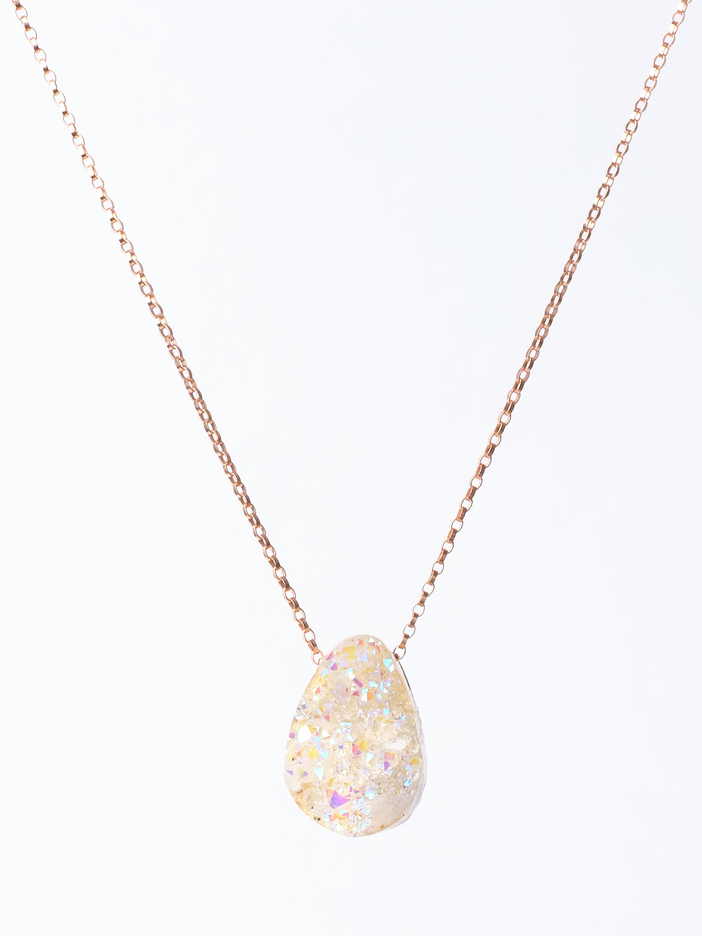 Angel Aura Druzy Quartz Pendant