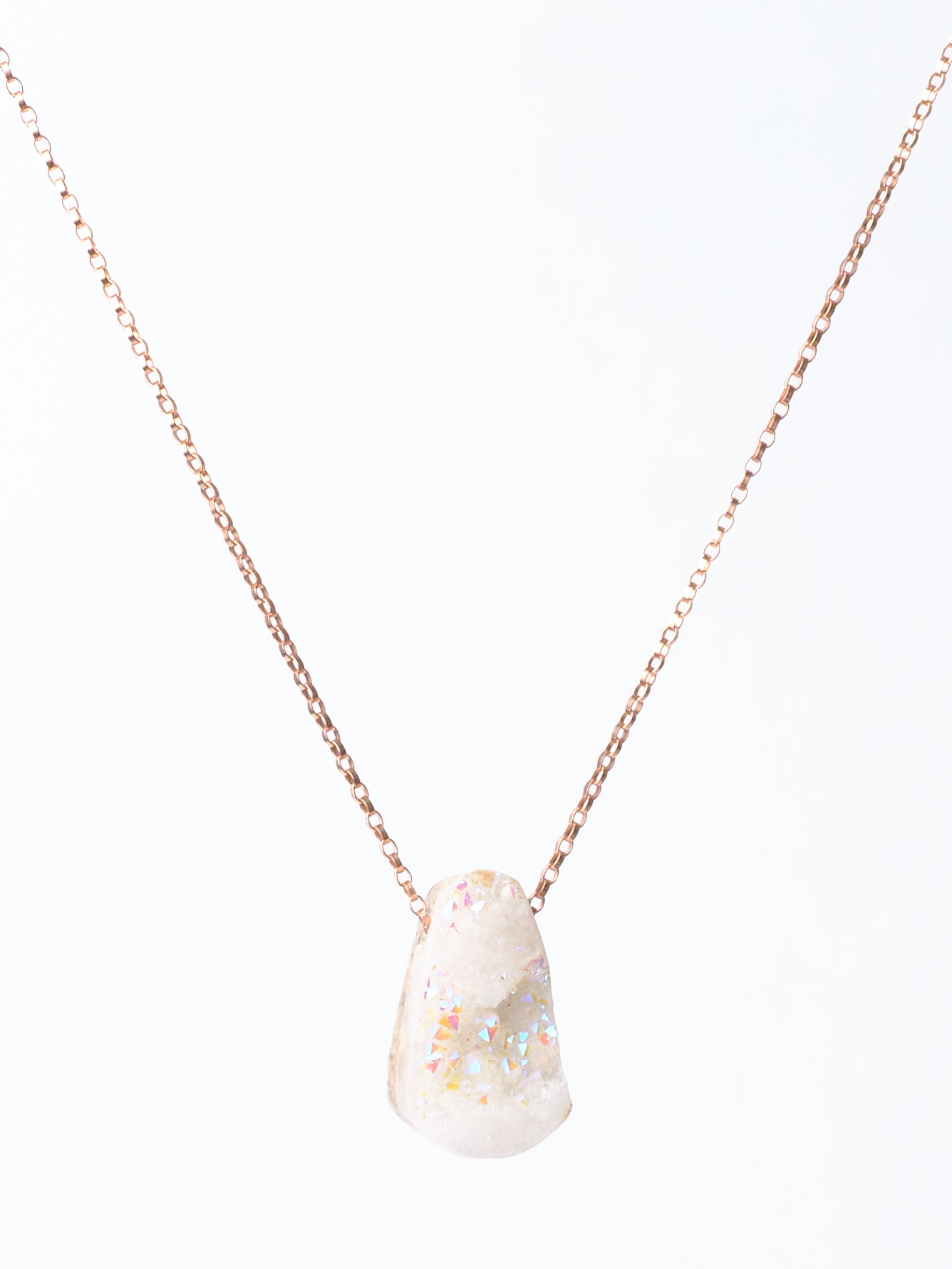 Angel Aura Druzy Quartz Pendant