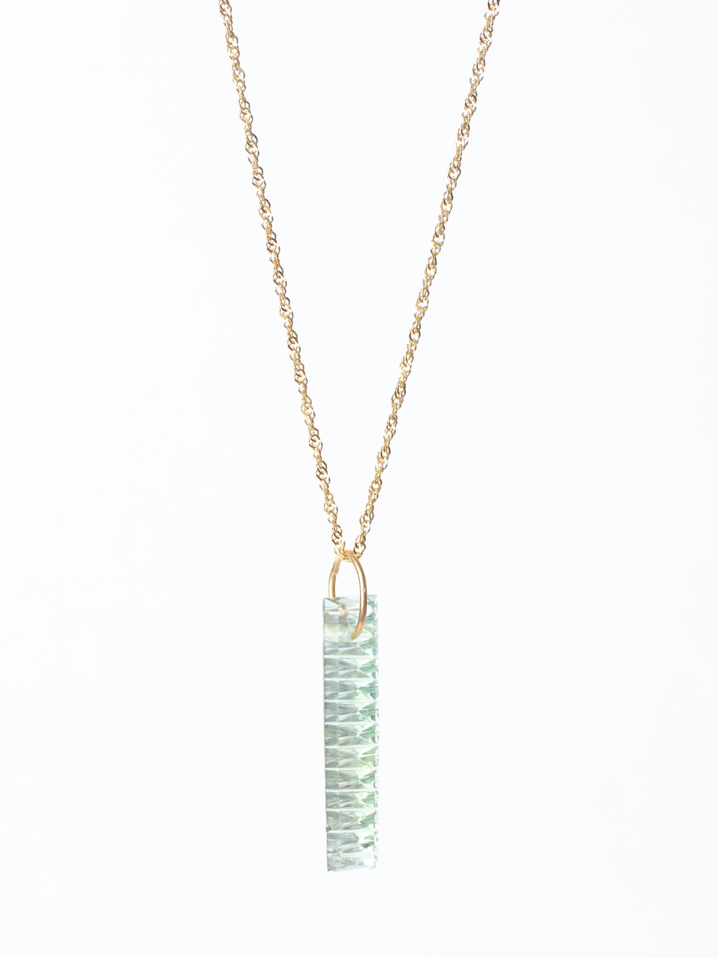 Carved Aquamarine Pendant