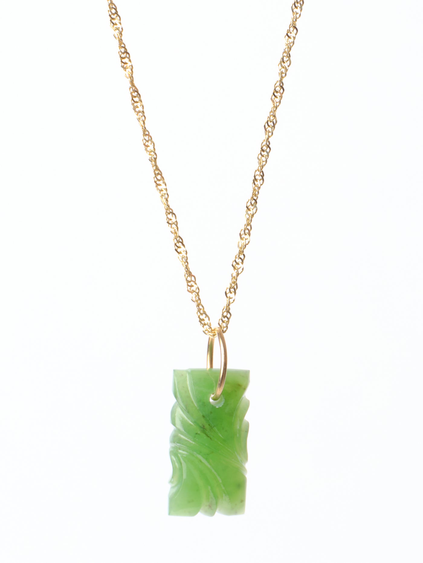 Carved Wyoming Jade Pendant