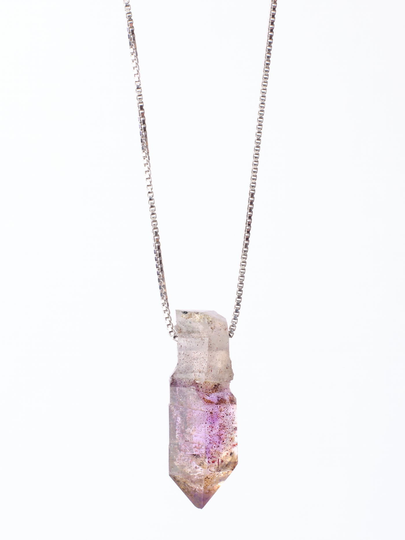 Amethyst with Hematite Inclusions Pendant