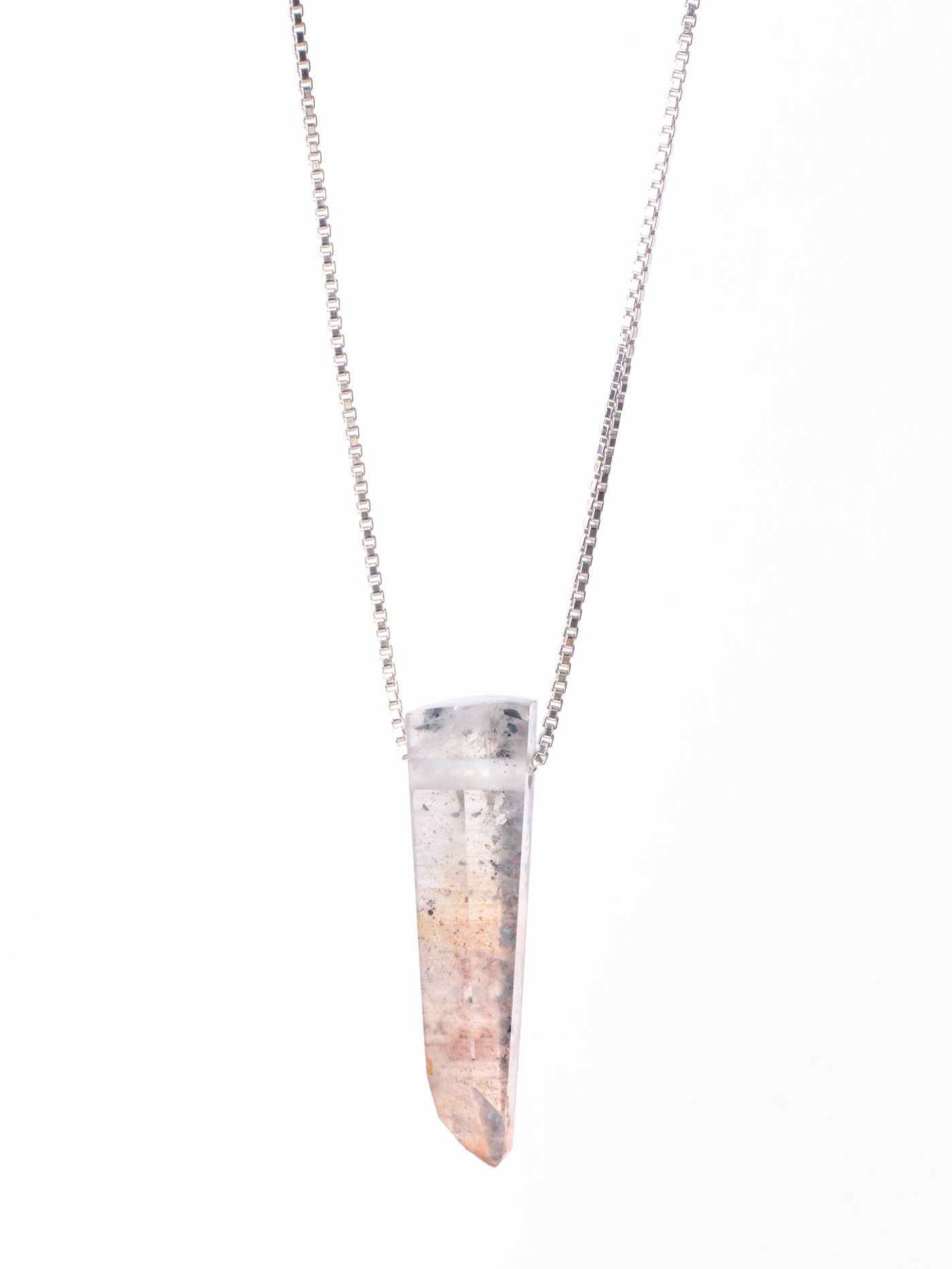 Quartz with Hematite Pendant