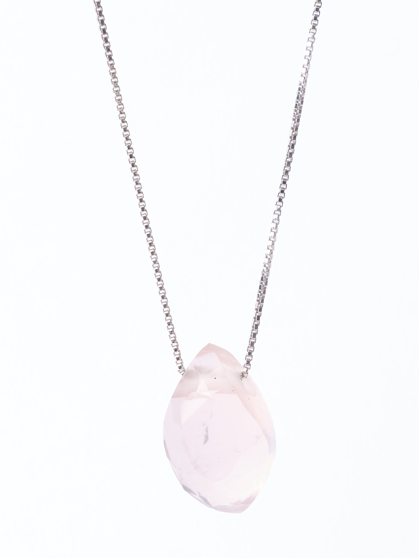 Faceted Rose Quartz Pendant