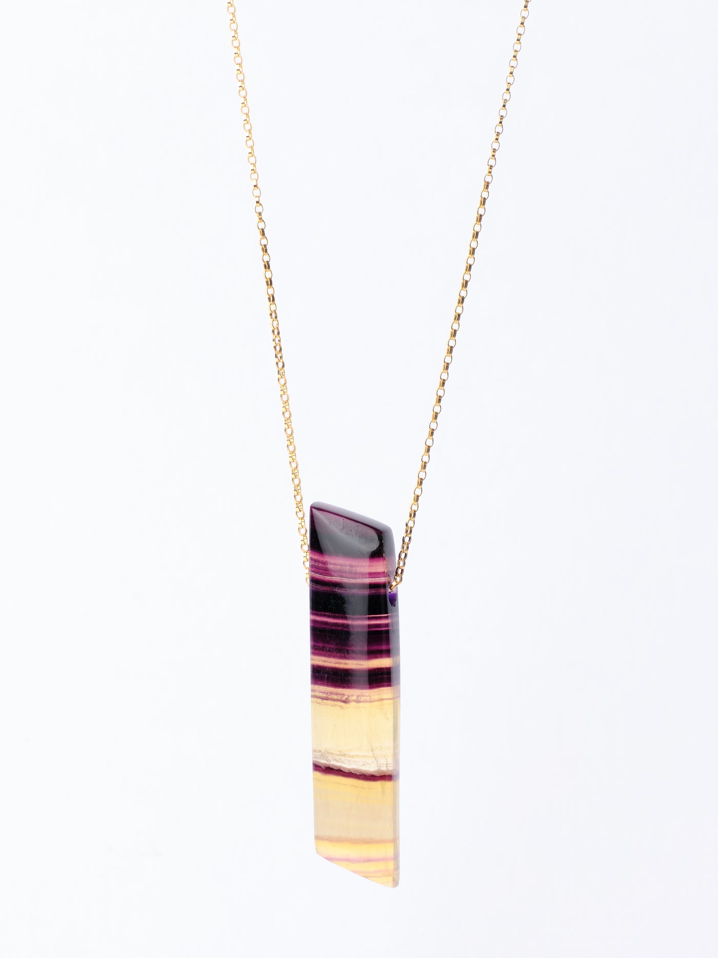 Bicolor Fluorite Pendant