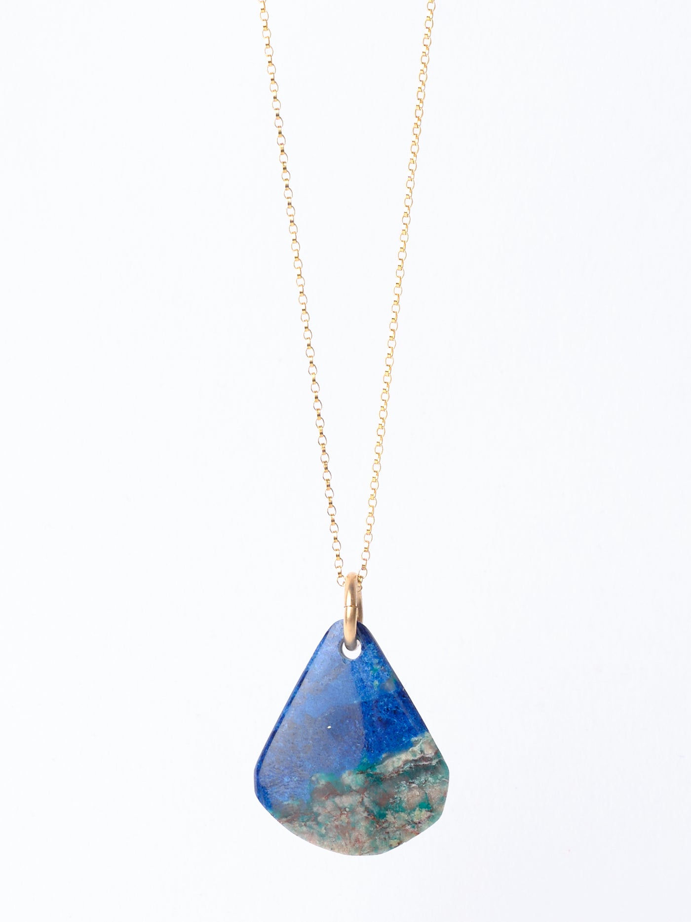 Ajoite & Shattuckite Pendant (Rare)