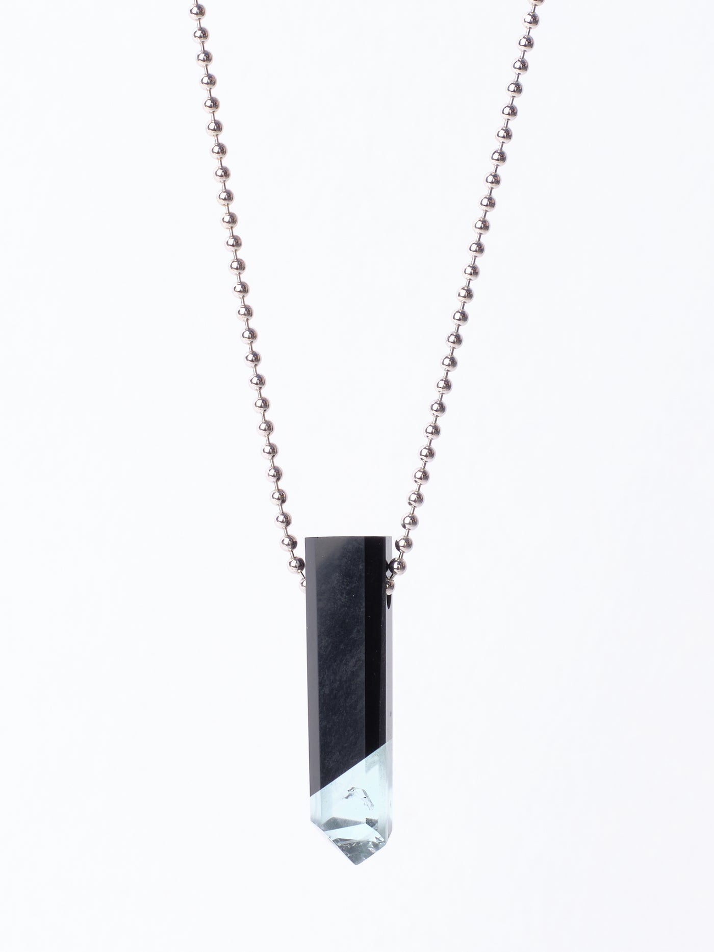 Black Jade & Aquamarine Intarsia Pendant