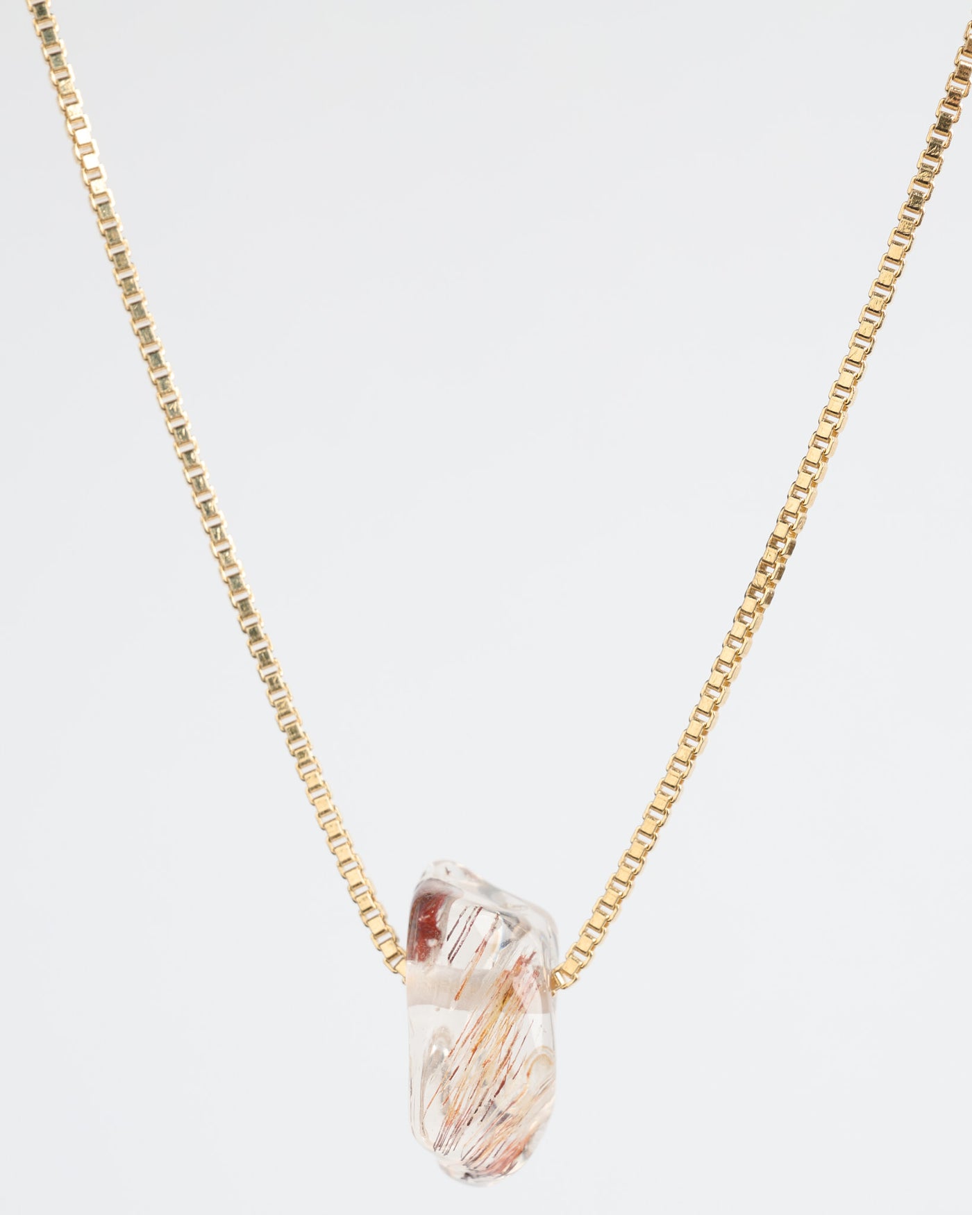 Scapolite with Rutile Pendant