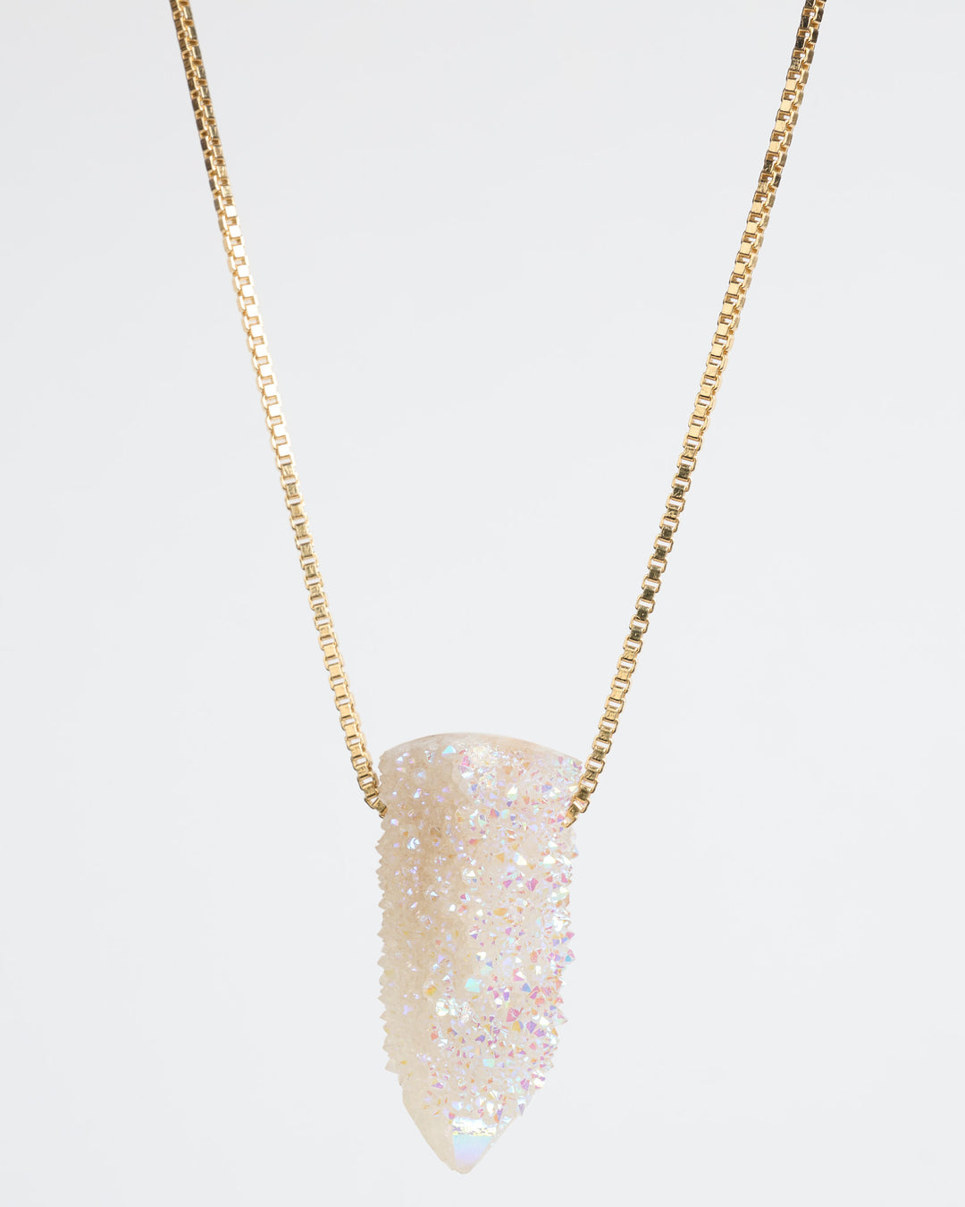 Pratt daddy crystals rose quartz pendant necklace discount