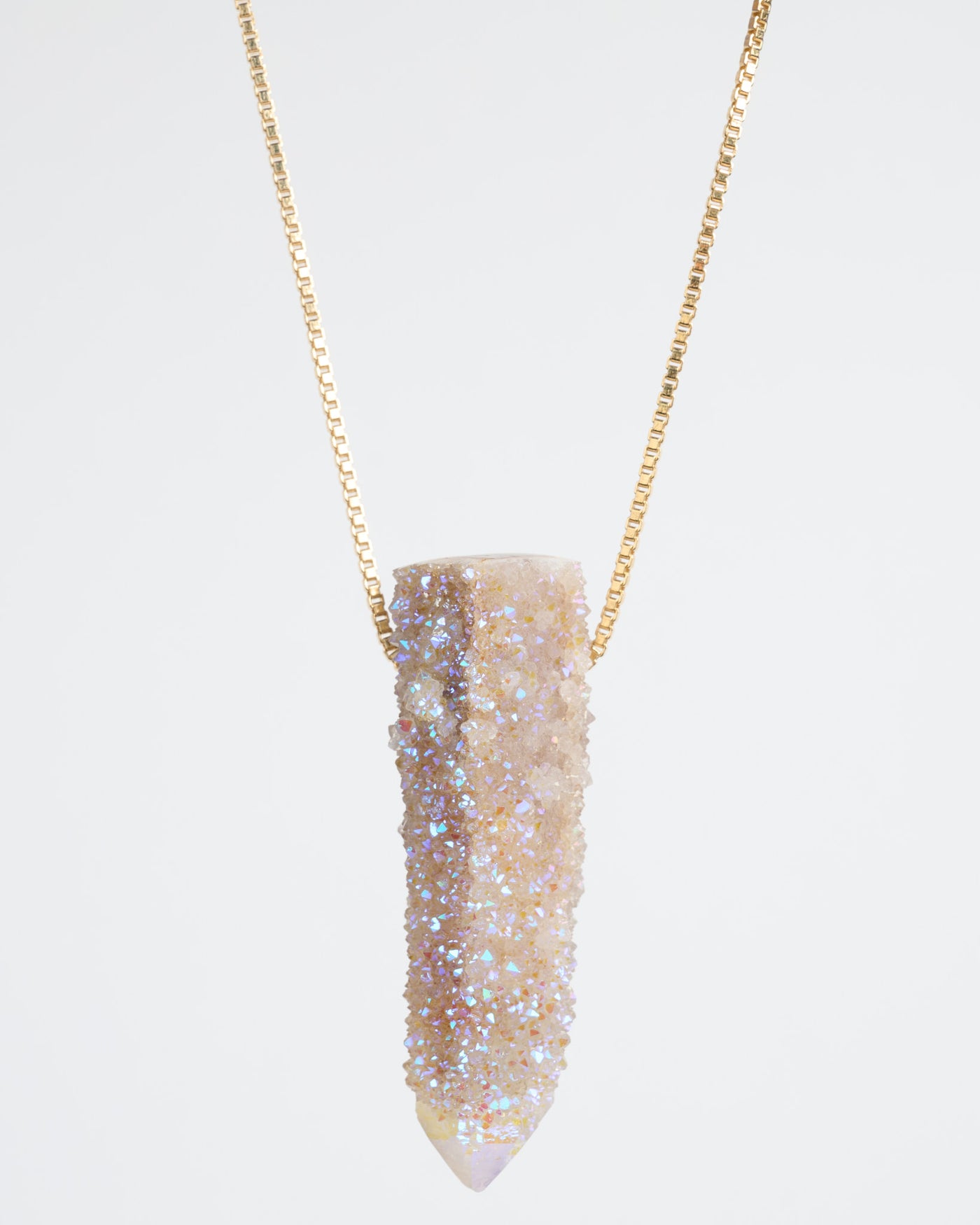 Aura Cactus Quartz Pendant