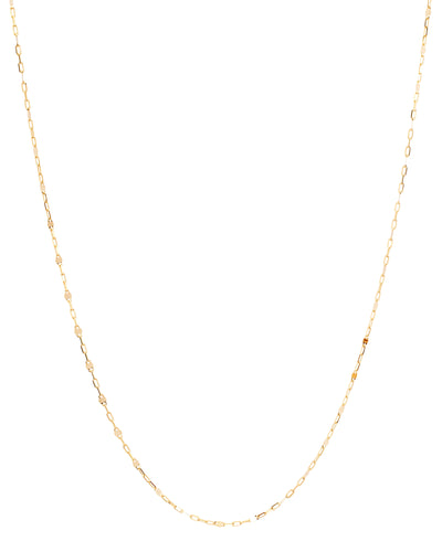 14k Flower Link Yellow Gold Chain