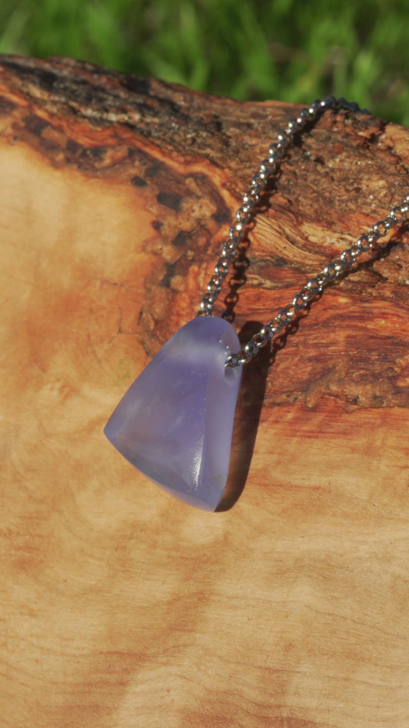 Blue Chalcedony Pendant