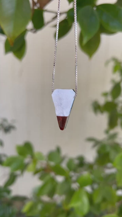 Blue Lace Druzy & Ethiopian Opal Pendant