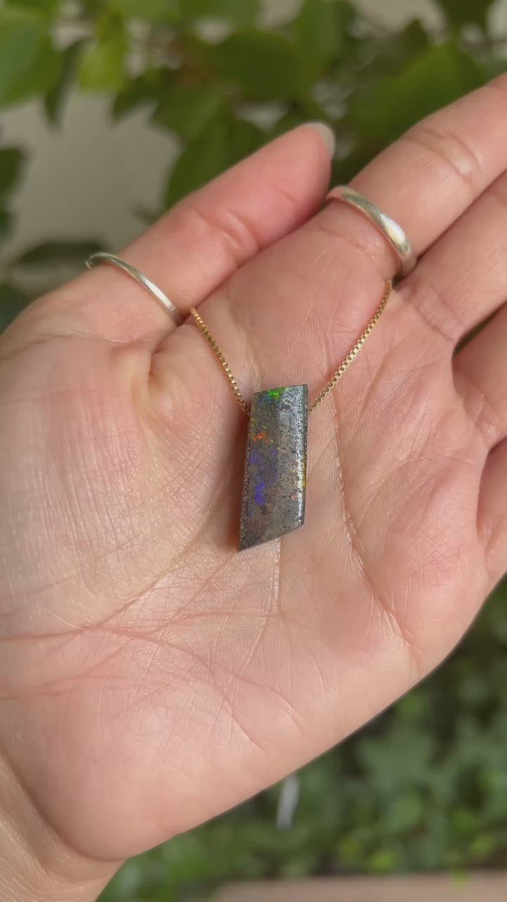 Andamooka Matrix Opal Pendant