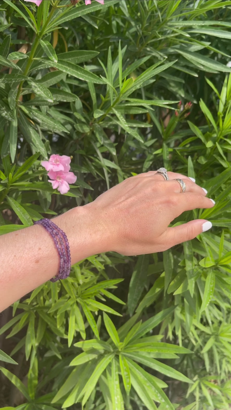 Amethyst Faceted Bracelet Stack