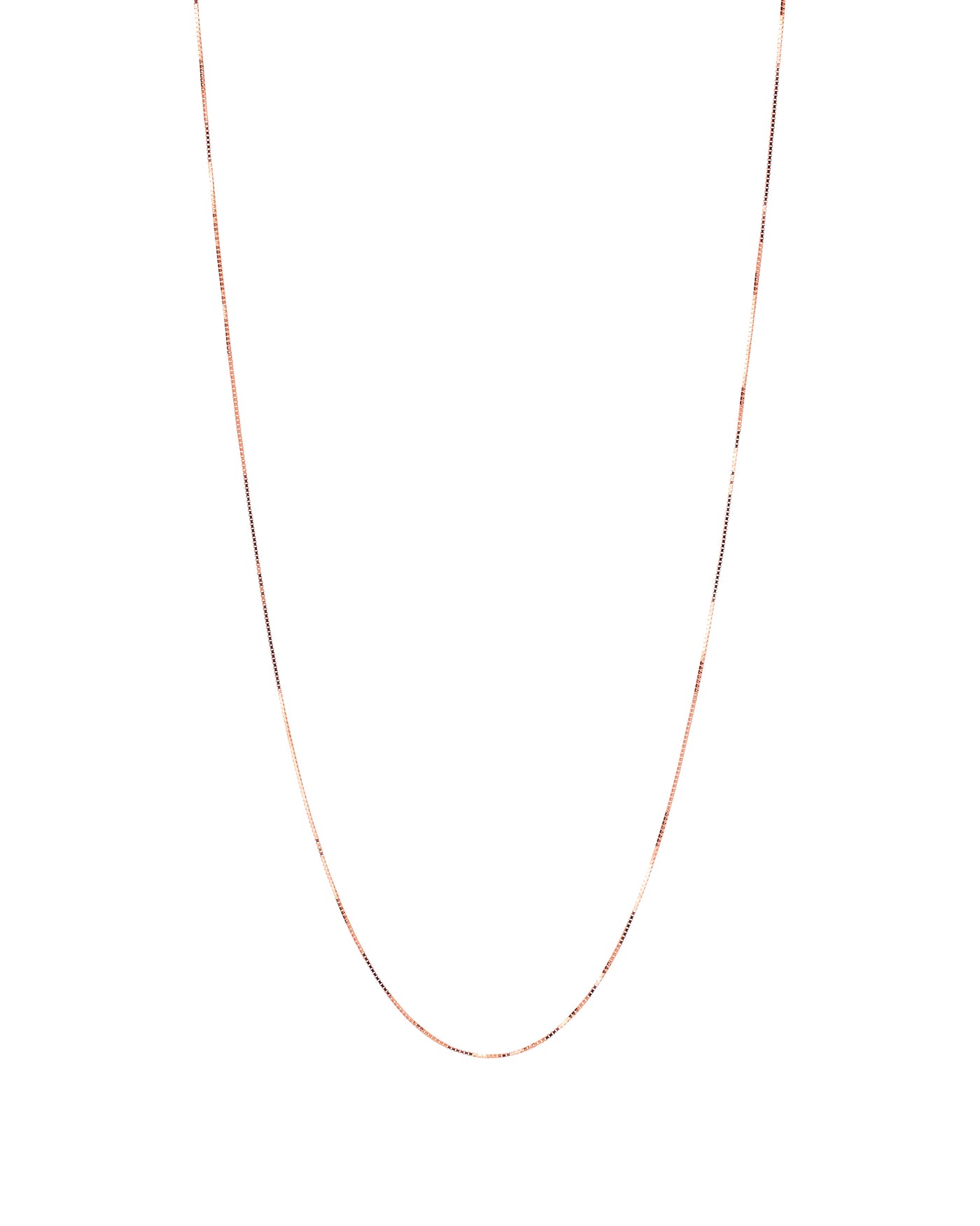 14k Rose Gold Box Chain