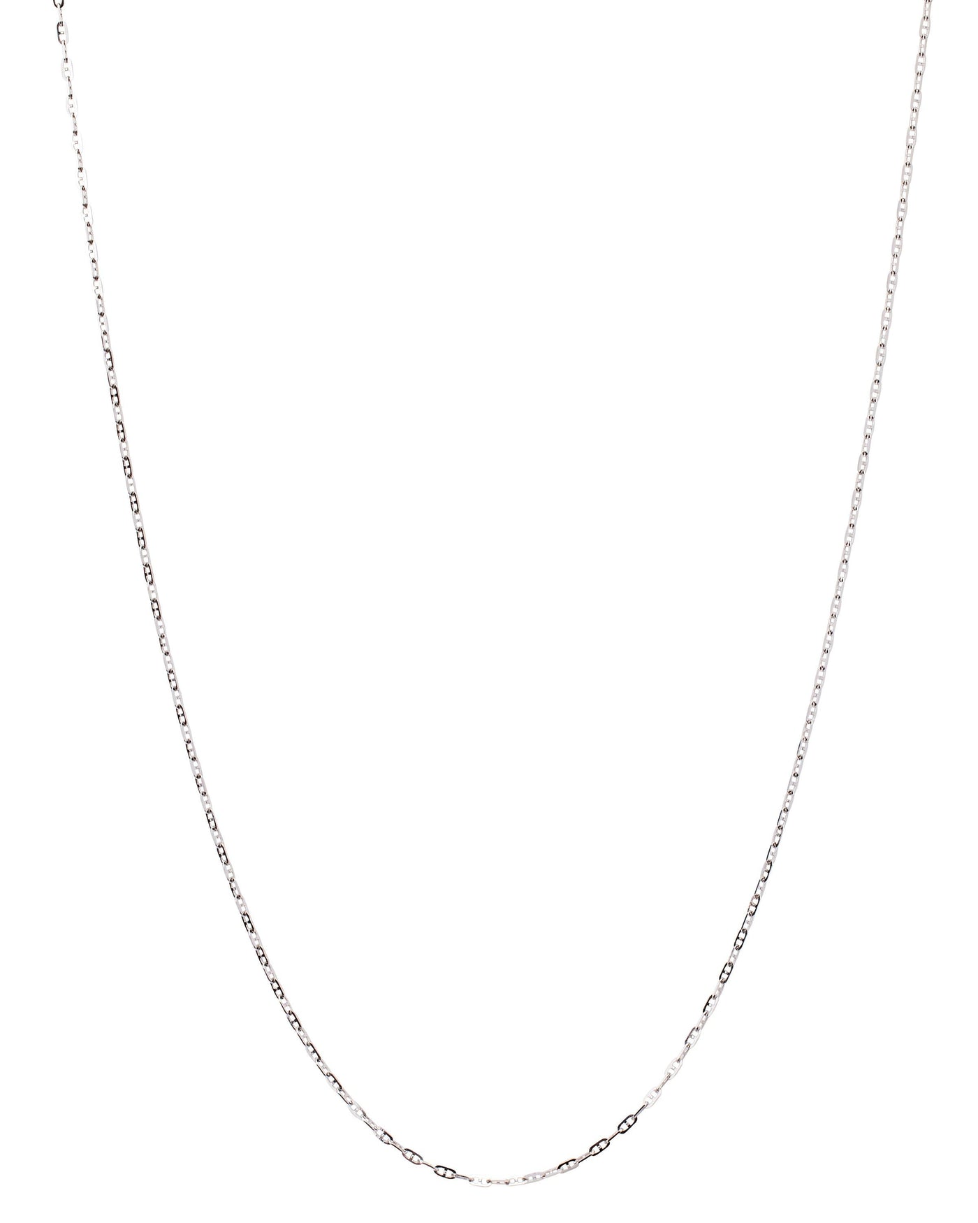 14k White Gold Marina Chain